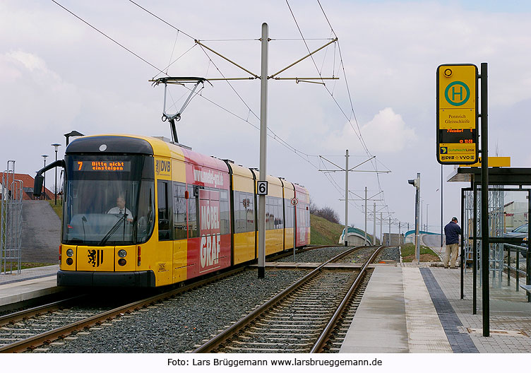 Straßenbahn Dresden - Endhaltestelle Pennrich