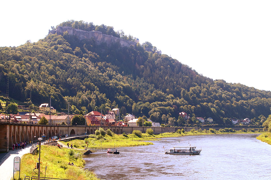 Die RVSOE Elbfähre Bärenstein in Königstein