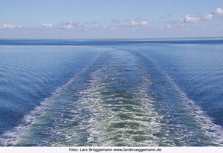 Die Nordsee zwischen Havneby auf Rømø und List auf Sylt