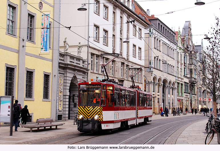 Die Straßenbahn in Erfurt - Arbeitswagen am Anger