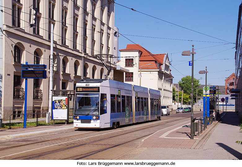 Die Haltestelle Wilhelm-Liebknecht-Platz