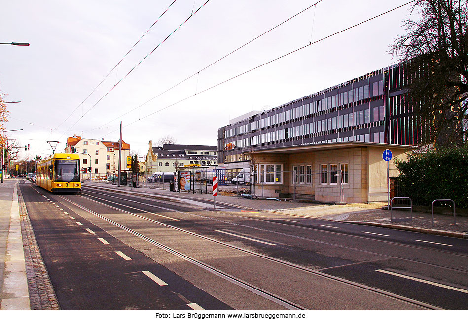 Die Haltestelle Schulzentrum Tolkewitz