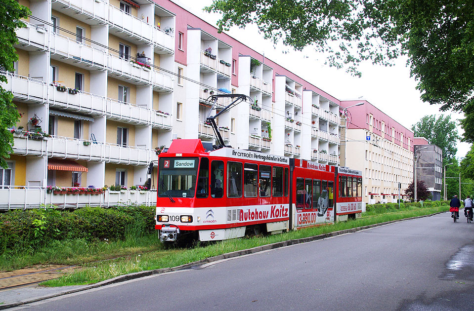 Die Straßenbahn in Cottbus - Ein Tatra KTNF6