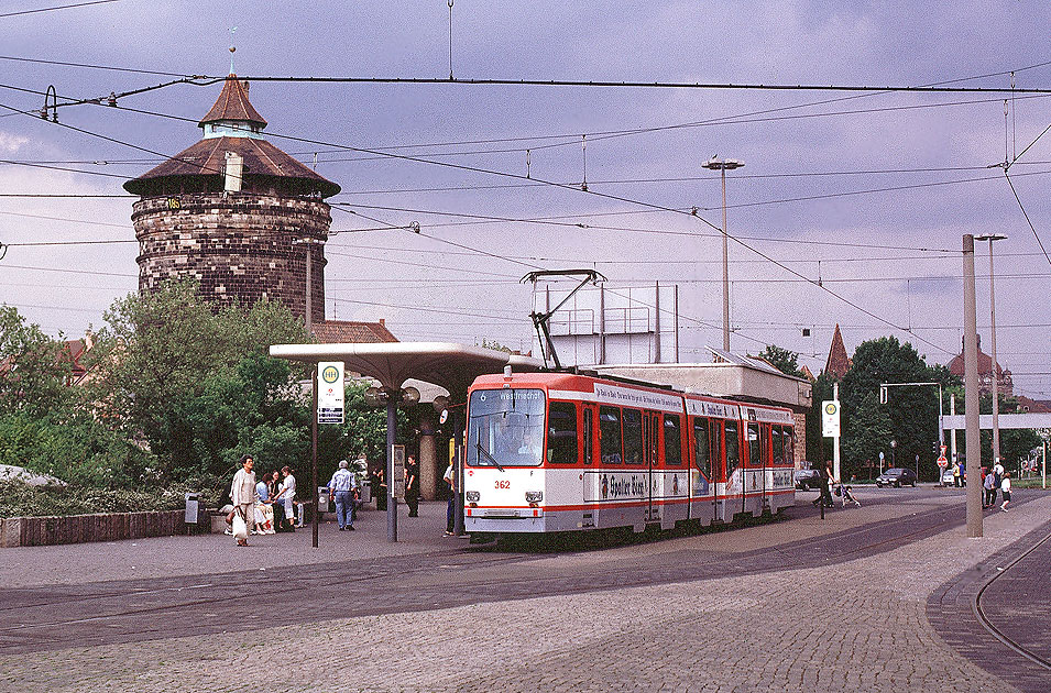 Die Nürnberger Straßenbahn am Plärrer