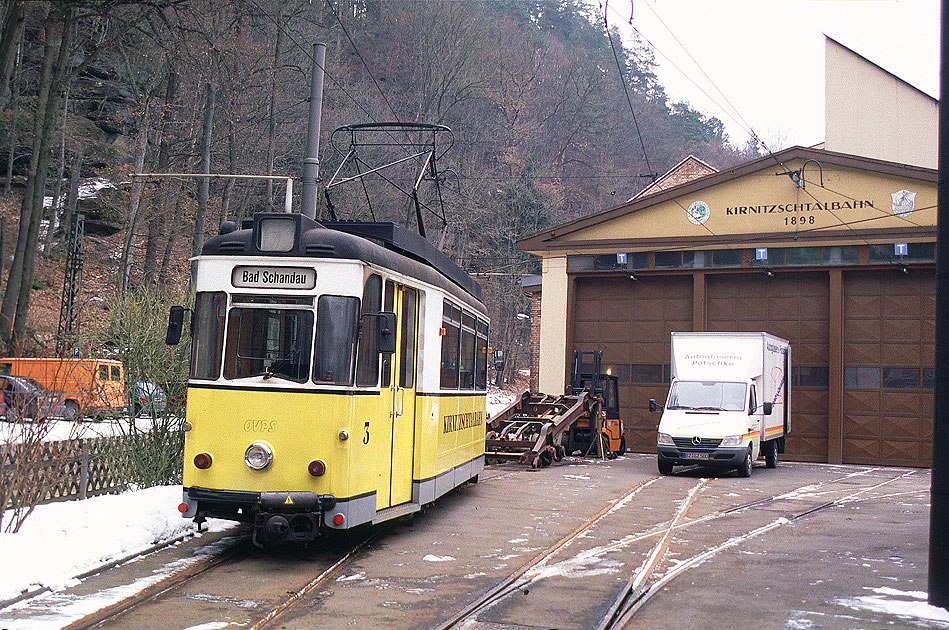 Das Depot der Kirnitzschtalbahn in Bad Schandau - Foto: Lars Brüggemann
