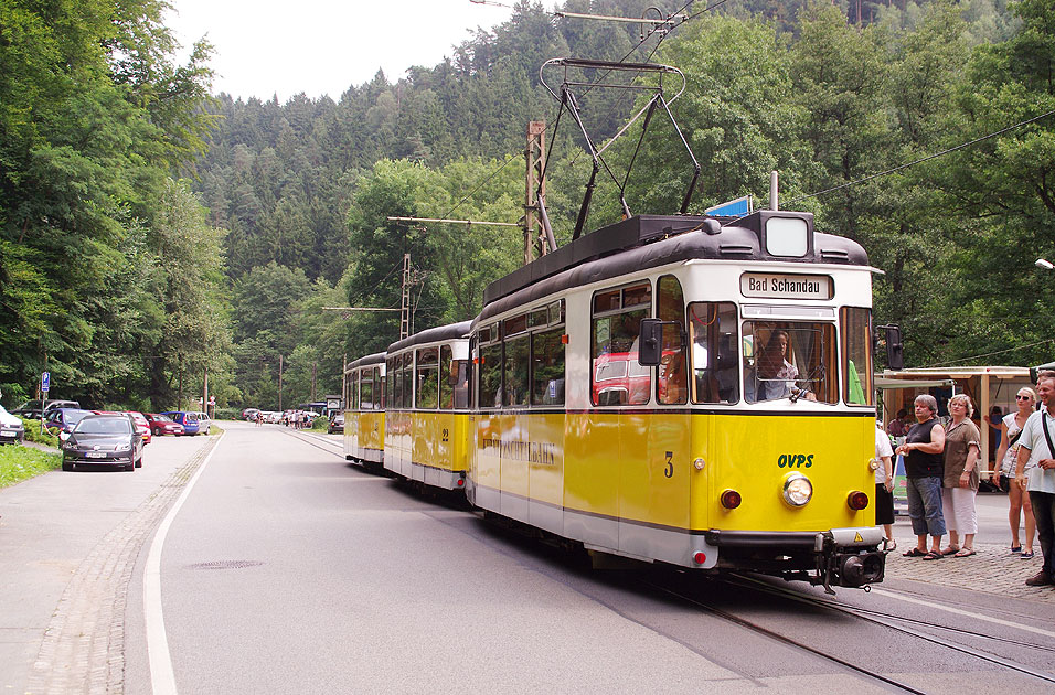 Die Kirnitzschtalbahn von Bad Schandau zum Lichtenhainer Wasserfall