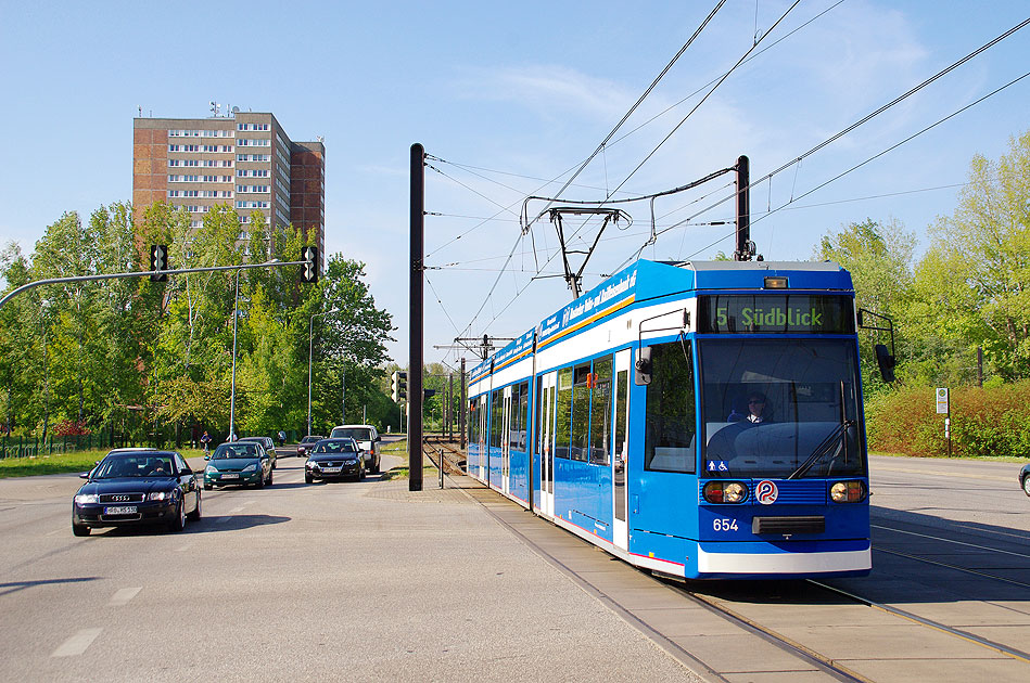 Die Straßenbahn in Rostock