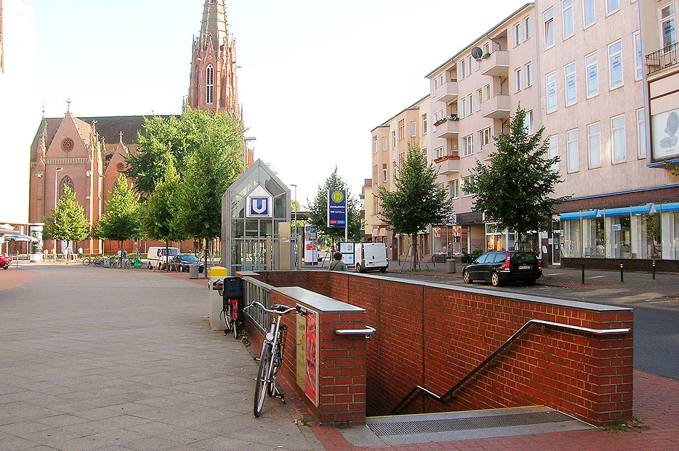 Die U-Bahn Haltestelle Christuskirche in Hannover