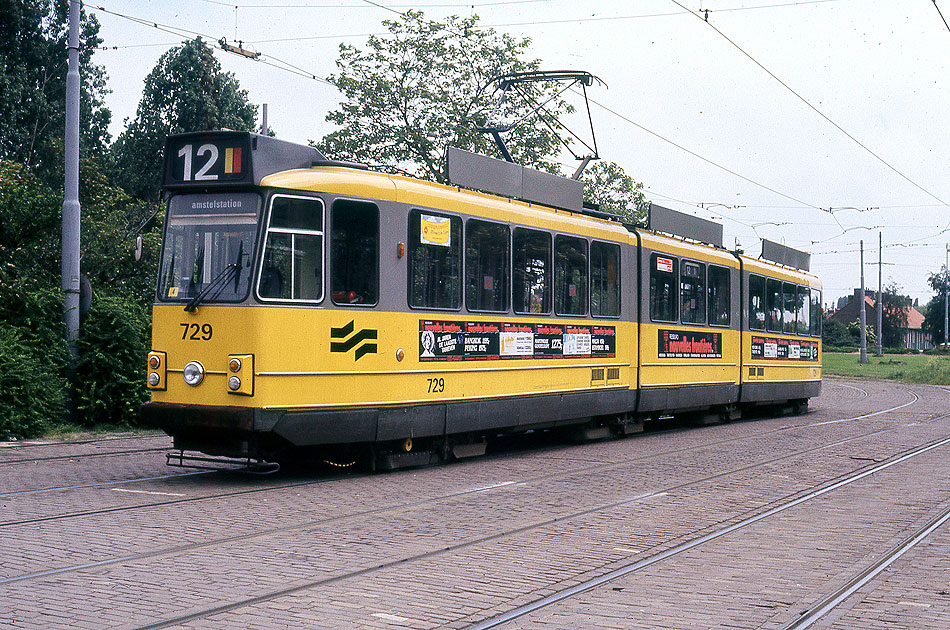 Die Straßenbahn in Amsterdam