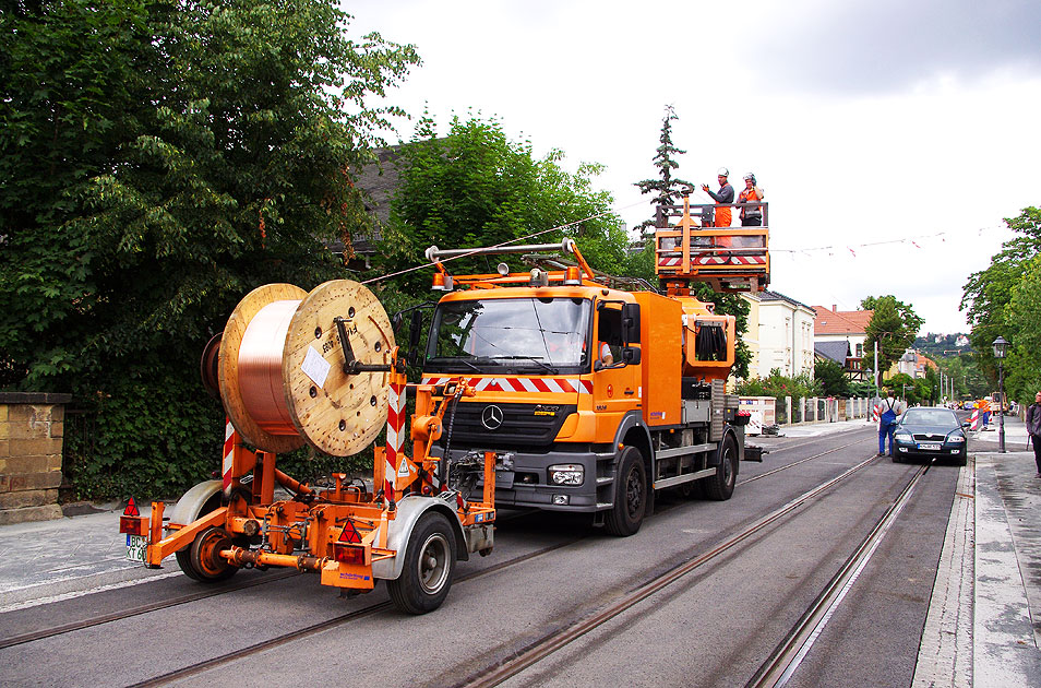 Die Straßenbahn in Dresden - Haltestelle Ludwig-Hartmann-Straße