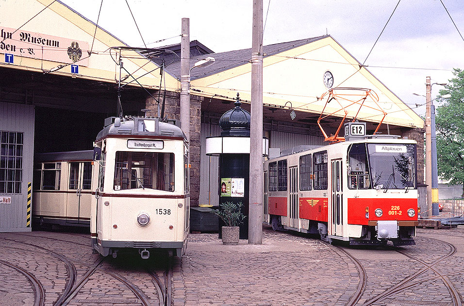 Straßenbahnmuseum Dresden - Tatra Museumswagen
