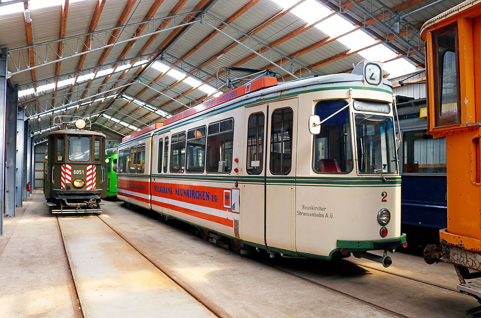 Die Neunkircher Straßenbahn - Wagen 2 - Straßenbahn-Museum Wehmingen