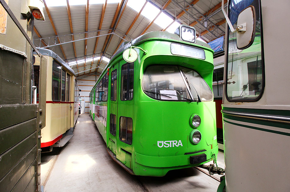 Das Straßenbahnmuseum Wehmingen mit dem ex Üstra 503