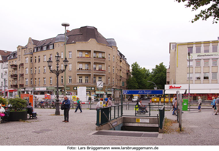 Der Bahnhof Alt Tegel der Berliner U-Bahn - BVG