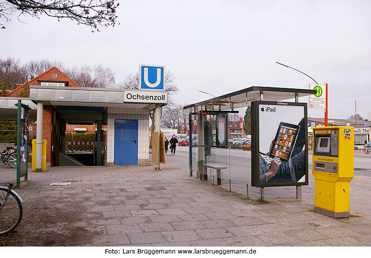 Die U-Bahn-Haltestelle Ochsenzoll