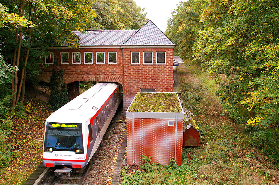 Die U-Bahn Haltestelle Kiekut