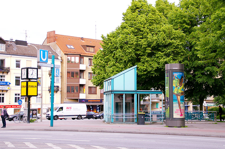 Der Bahnhof Wartenau der Hamburger U-Bahn