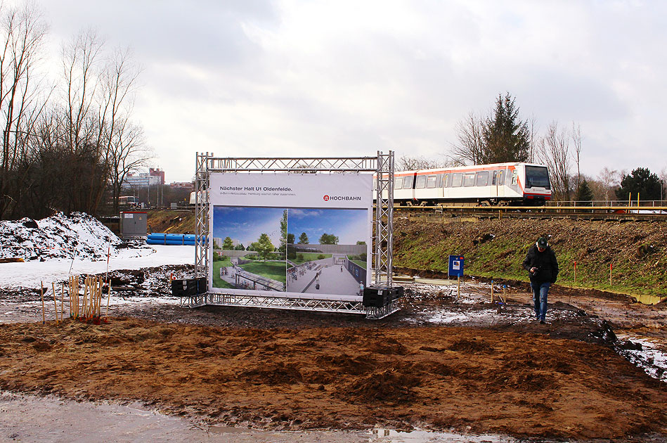 Die U-Bahn-Haltestelle Oldenfelde