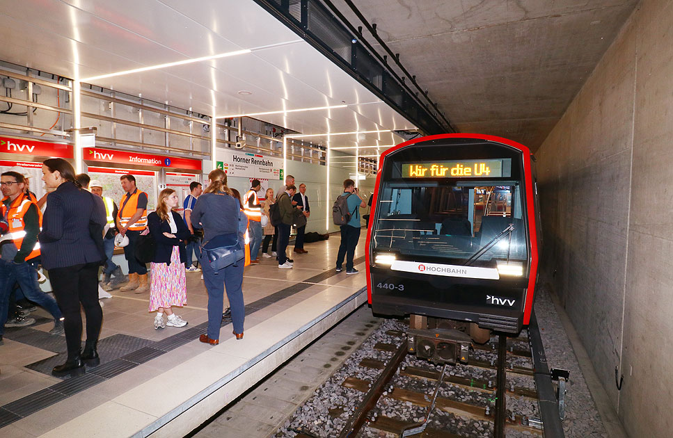 Eröffnung Bahnhof Horner Rennbahn U-Bahn in die Horner Geest
