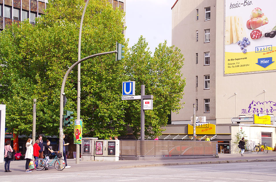 Bahnhof Osterstraße der Hamburger Hochbahn - U-Bahn