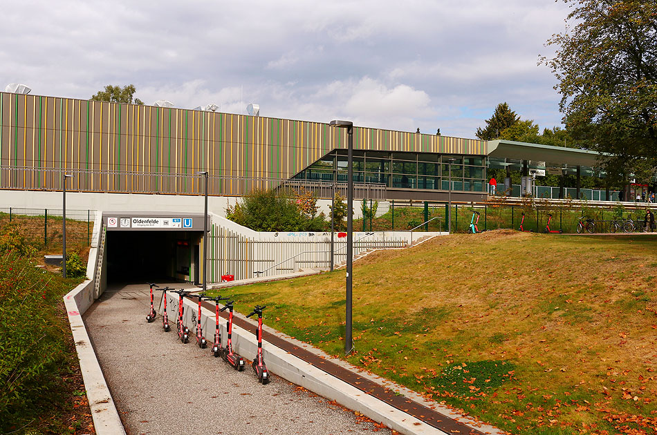 Der Bahnhof Oldenfelde der Hamburger U-Bahn