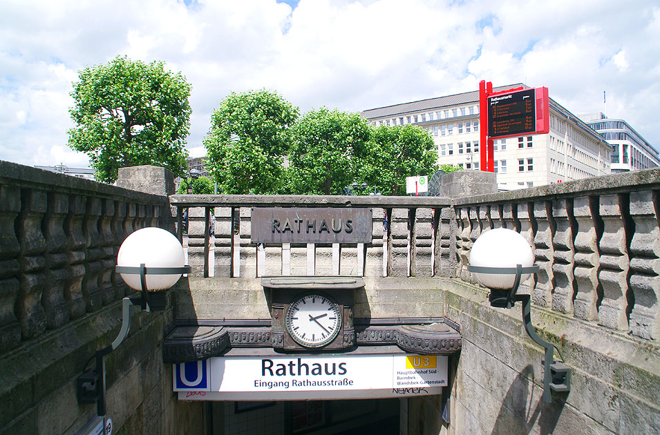 Der Bahnhof Rathaus der Hamburger Hochbahn