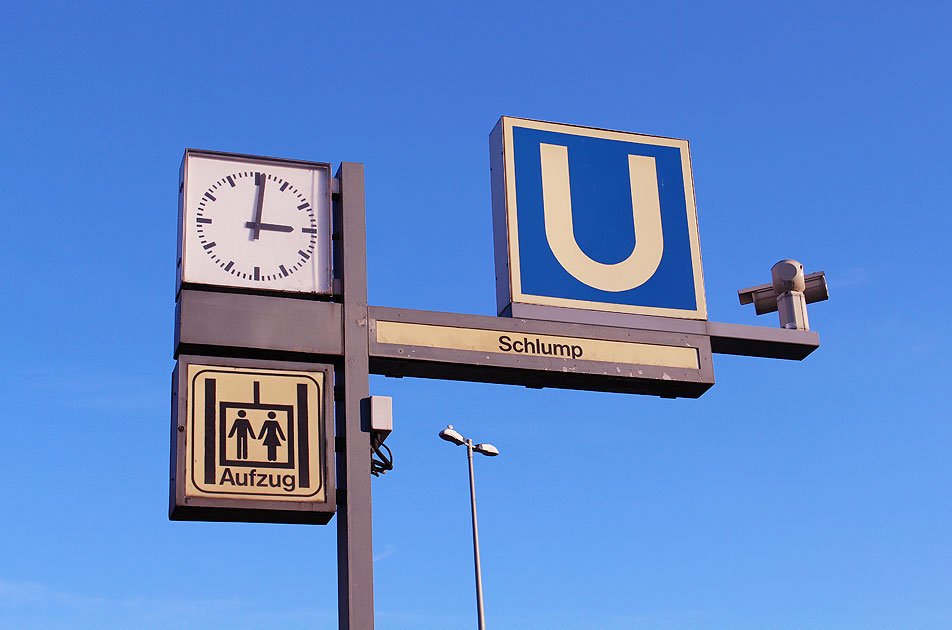 Die U-Bahn-Haltestelle Schlump in Hamburg