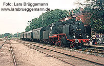 Eine Dampflok in Dahlenburg