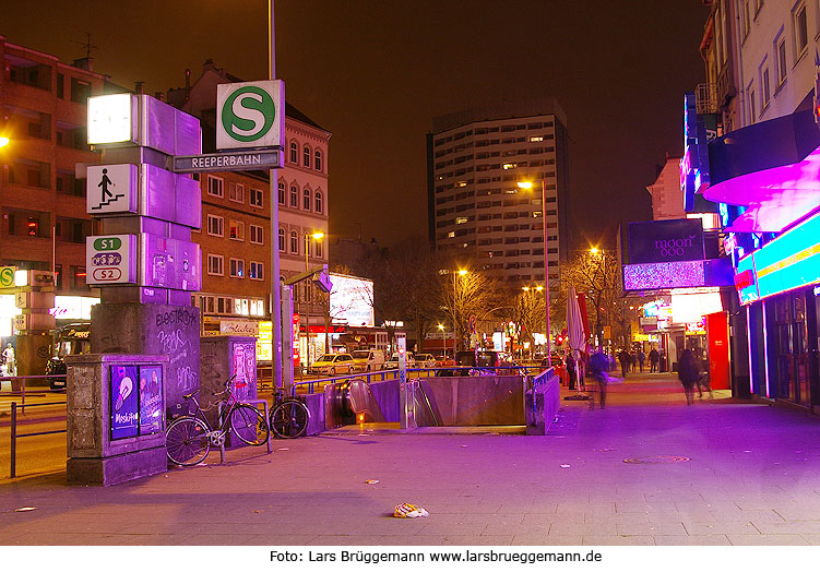 Der Bahnhof Hamburg Reeperbahn - S-Bahn