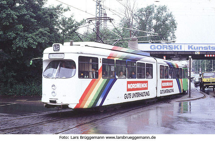 Die Düwag Wagen bei der Straßenbahn in Hannover Üstra 509