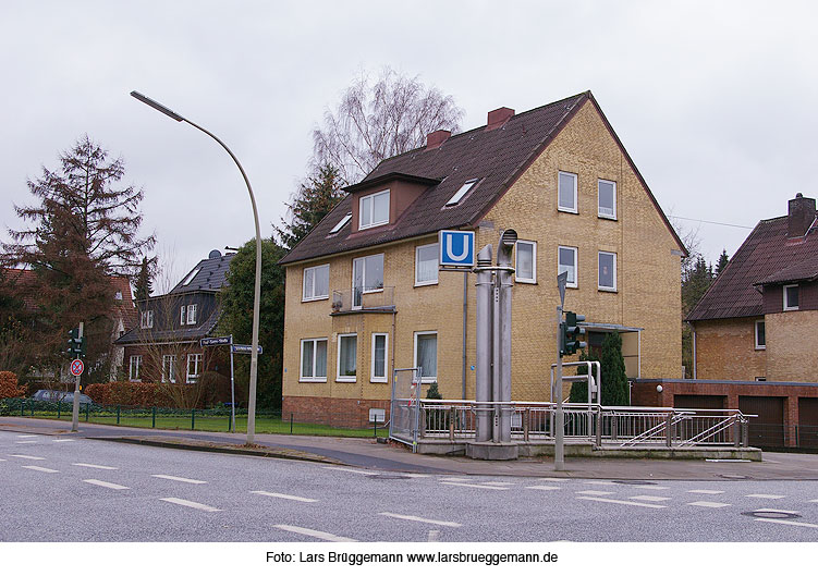 Der Bahnnhof Joachim-Mähl-Straße der Hamburger Hochbahn