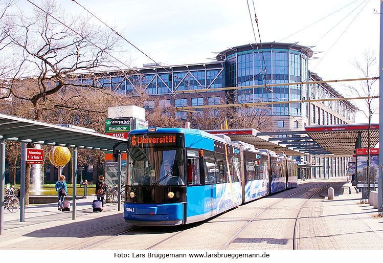 Straßenbahn Bremen - Haltestelle Flughafen