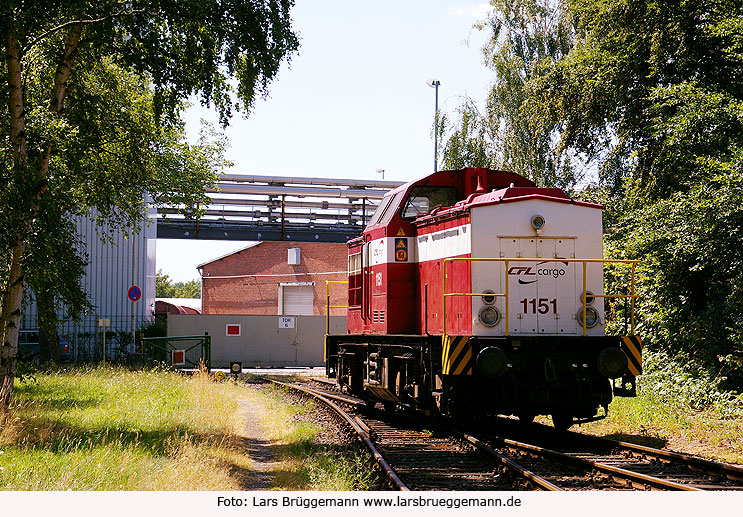 Die CFL Cargo Lok 1151 in Uetersen