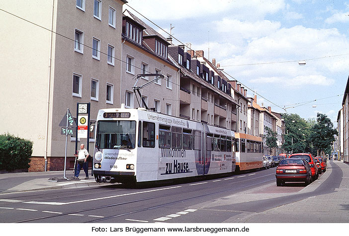 Straßenbahn Braunschweig - Haltestelle Gliesmaroder Straße