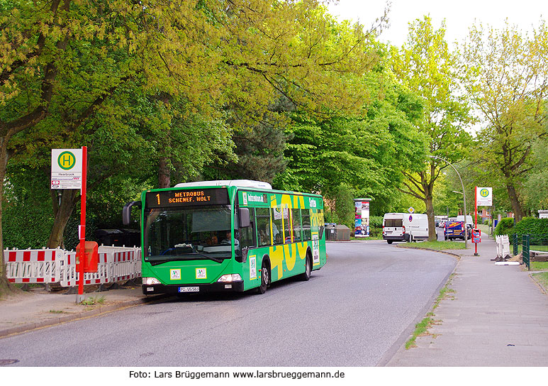 Haltestelle Heerbrook Linie 1 Hamburg - vormals Linie 187