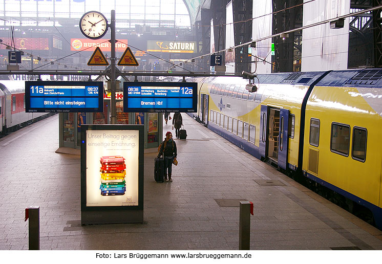 GDL Streik der Metronom im Hamburger Hbf