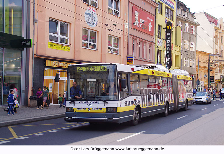 Moderne Elektromobilität: Skoda Obus in Usti nad Labem - Trolejbus Usti nad Labem