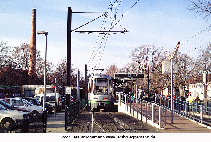 Die Stadtbahn in Hannover - Haltestelle Haltenhoffstraße