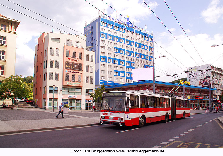 Moderne Elektromobilität: Der Obus in Aussig in Bömen - Trolejbus Usti nad Labem