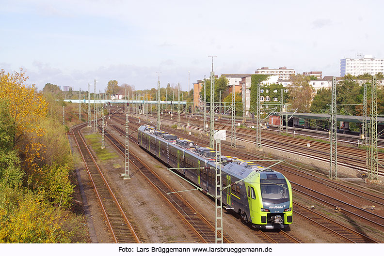 Nordbahn Flirt Elektro Triebwagen - in Hamburg-Wilhelmsburg