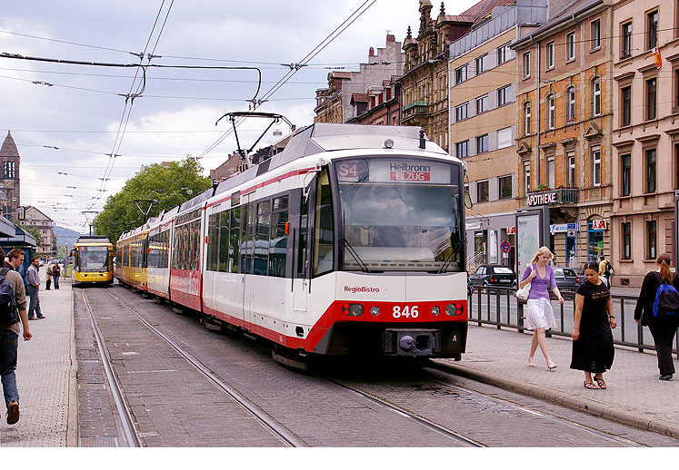 Die Straßenbahn in Karlsruhe