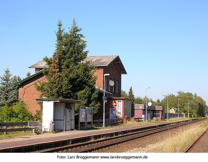 Der Bahnhof Echem in Niedersachsen