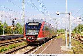 Ein Hochbahn-Bus in Hamburg-Harburg