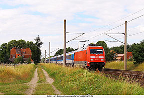 DB Baureihe 101 im Bahnhof Schwanheide