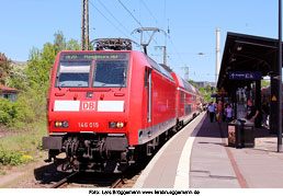 DB Baureihe 146.0 - Lok 146 015 im Bahnhof Uelzen