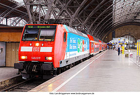DB Baureihe 146 in Leipzig Hbf - Lok 146 017