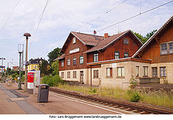 Der Bahnhof Niederau in Sachsen