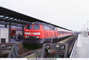 DB Baureihe 218 im Bahnhof Westerland auf Sylt - Foto: Lars Brüggemann - www.larsbrueggemann.de