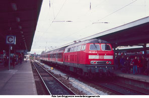 DB Baureihe 218 in Magdeburg Hbf