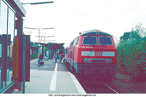 DB Baureihe 218 im Bahnhof Hamburg-Rahlstedt